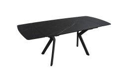Стол NOREEN CERAMIC 140(200)*80 черный/черный