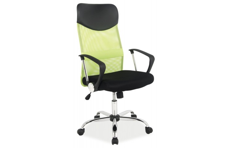 Крісло поворотне Q-025 зелене / чорне