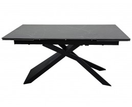 Стол MADISON CERAMIC 160(240)*90 черный мат/черный