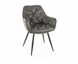 Стул CHERRY стул черный каркас/серый синтетическая кожа