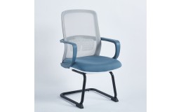Кресло FLASH II серое/синее/черный каркас