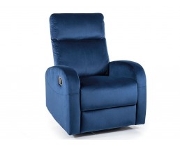 Крісло розкладне OLIMP VELVET синє BL.86