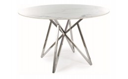 Стіл MURANO стіл білий/хром каркас д.120