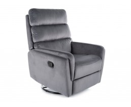 Крісло розкладне ARGOS VELVET сіре BL.14