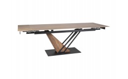 Стіл GENESIS LEGNO 180(240)*90 дуб/чорний/дуб