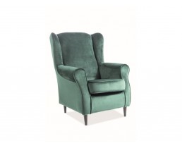 Крісло BARON VELVET зелене/венге BL.78