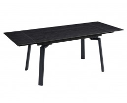Стіл BELFORD CERAMIC 140(200)*80 чорний горіх/чорний