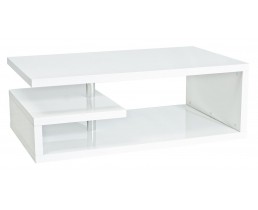 Журнальный столик TIERRA белый лак 120X70X43