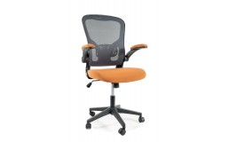 Крісло поворотне Q-333 сіре/помаранчеве