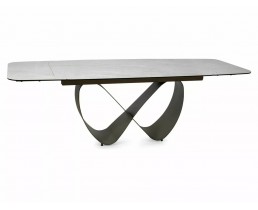 Стіл INFINITY CERAMIC 160(240)*95 бежевий TAJ MAHAL/мідний