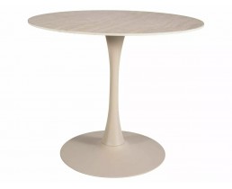 Стол AMADEO CERAMIC травертин/кашемир д.90