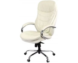 Крісло АКЛАС Валенсія Soft CH MB (Шкіра Lux LC-W White/PU White)