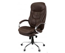 Кресло Аклас Валенсия Soft CH MB (Кожа LC-K Dark brown/PU Dark brown)