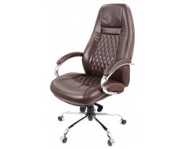 Крісло АКЛАС Луізіана MB (GB-242CC) (Шкіра LC-K Dark brown/PU Dark brown)