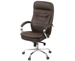 Крісло АКЛАС Валенсія MB XY-7340 (Шкіра LC-K Dark brown/PU Dark brown)