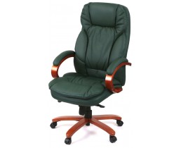 Крісло АКЛАС Тіроль EX GB-236WW (Шкіра Lux LC Green/PU Green)