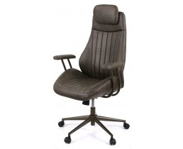 Кресло АКЛАС Саленто R-SR 9663-14P (Искусственная замша 02 Dark gray)