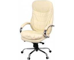 Кресло Аклас Валенсия Soft CH MB (Кожа LC-F Beige/PU Beige)