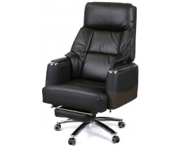 Кресло Аклас Осаул (Кожа LC-A Black/PU Black)
