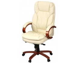 Крісло АКЛАС Тіроль EX GB-236WW (Шкіра LC-F Beige/PU Beige)