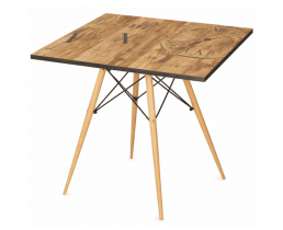 Стіл квадратний 70*70 см Тауер Вуд вінтаж