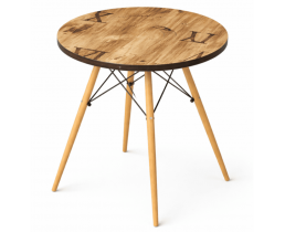 Стіл круглий діаметр 70 см Тауер Вуд