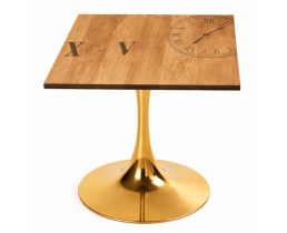 Стол Тюльпан S7070 квадратный коричневый рисунок