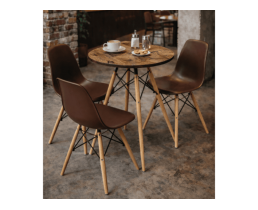 Круглый стол и стулья. Набор для кухни Тауэр Вуд