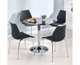 Стул пластиковый черный Лили