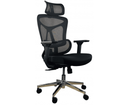 Крісло комп'ютерне ергономічне преміум HQOC-13AM-G, Чорний