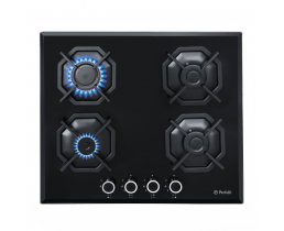 Газовая на стекле варочная панель Perfelli HGG 61443 BL