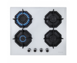 Газовая на стекле варочная панель Perfelli HGG 61043 WH