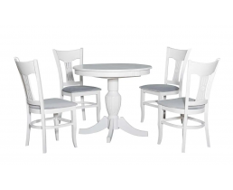 Стол Бланка обеденный раскладной 1000/1400х750 белый