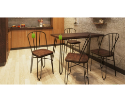 Комплект обідній стіл Smith + стілець Clapton AMF  в Україні