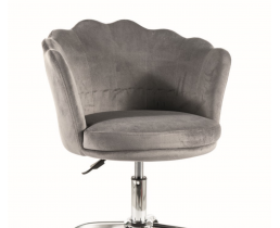 Крісло поворотне ROSE VELVET сіре BL.14