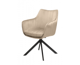 Стілець SALVIA чорний каркас/беж