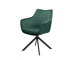 Стул SALVIA черный каркас/зеленый