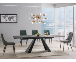 Стіл SALVADORE чорний мат 160(240)X90