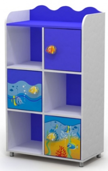 Детский книжный  шкаф "Ocean OD-04-2" Дорис