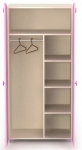 Детский шкаф "Pink Pn-02-1 с зеркалами" Дорис