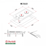 Электрическая варочная панель Perfelli HE 3113 WH