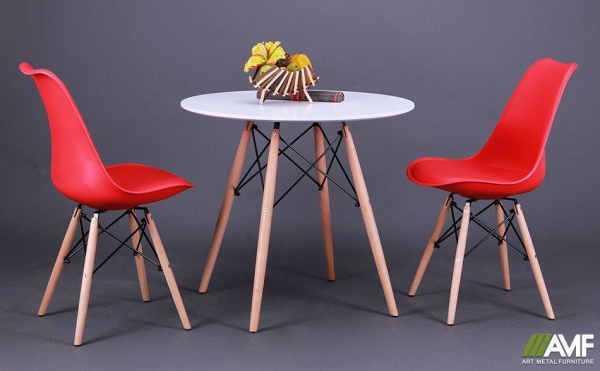 Обеденный комплект Ribes + стулья Aster Wood Red AMF