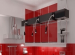 Премиум угловая кухня с крашеными фасадами