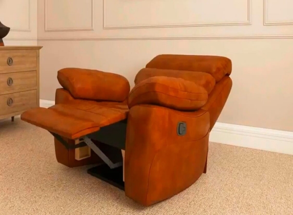 Електричне крісло реклайнер для салону краси. 3D огляд
