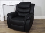 Черное кресло реклайнер для салона красоты (Эко кожа). Видео