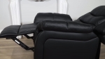 Чорне крісло реклайнер для SPA салону (Еко шкіра)