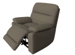 Серое-коричневое кресло реклайнер с электропроводом для салона красоты. Вариант 3. Видео. 3D Обзор