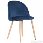 Стілець обідній Sherry beech/blue velvet