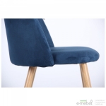 Стілець обідній Sherry beech/blue velvet