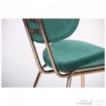Стілець Alphabet D gold/dark green